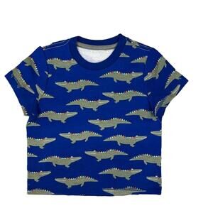 NWT Gymboree Boys Royal Blue W/Alligator Rainbow Print Top - SIZE 12-18 Months